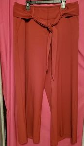 #958 Bright Rust  Wide Leg Lane Bryant Pant